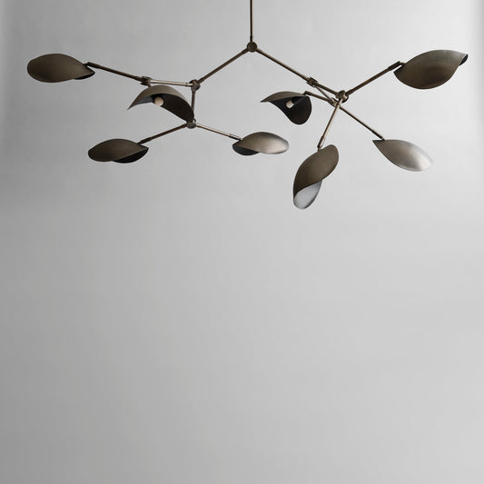 Stingray Chandelier. Bronze w/ Rods - In-Stock