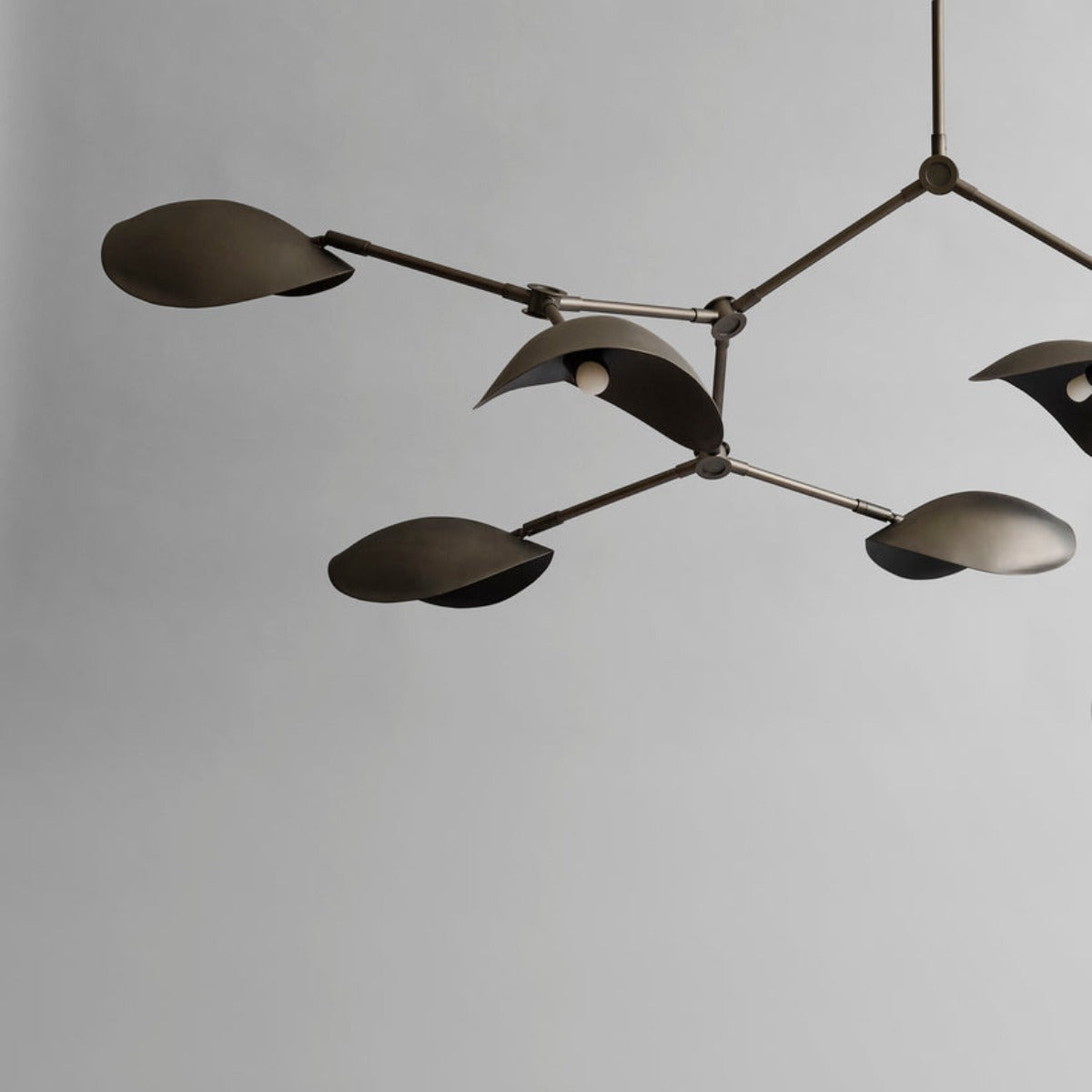 Stingray Chandelier. Bronze w/ Rods - In-Stock