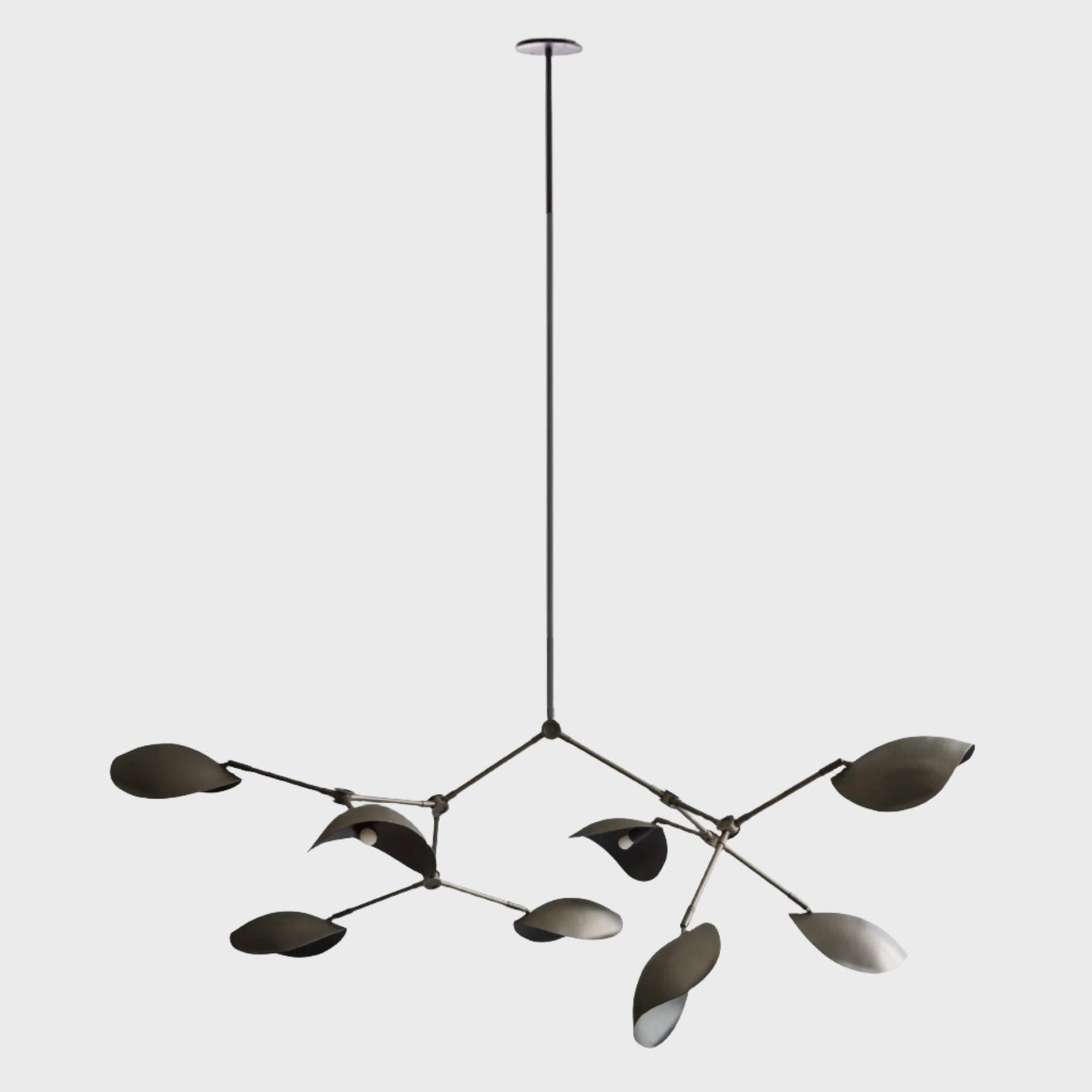 Stingray Chandelier. Bronze w/ Rods - In-Stock